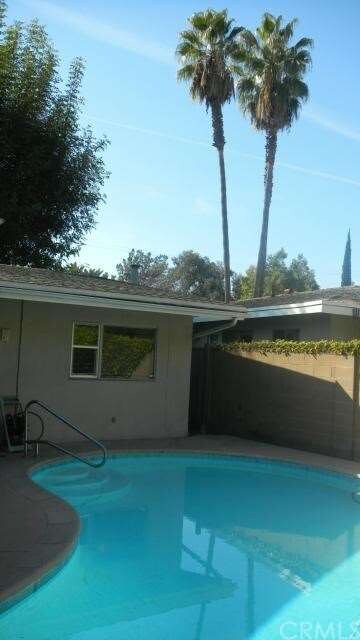 Sparkling kidney shape pool.