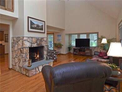 Gleaming hardwoods, wood burning fireplace, cathed