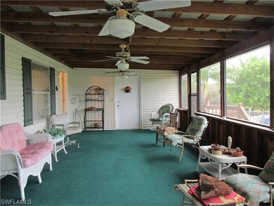 Front Lanai entrance - looking at storage room