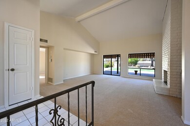 High ceilings in living room