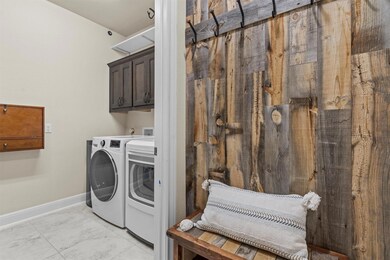 Laundry area with cabinet space and independent w