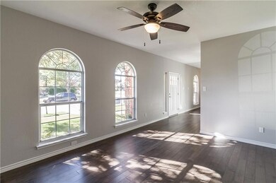 View of front of home from living area.
