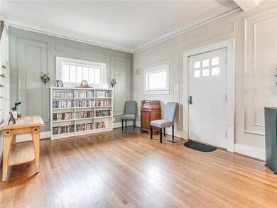 Gleaming hardwood floors.