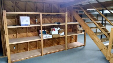 Basement shelves