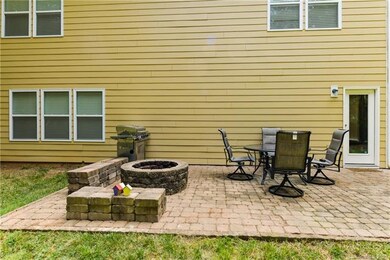 Backyard patio and fire pit