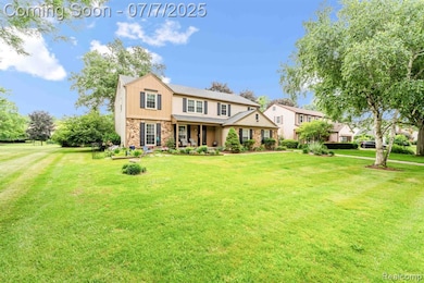 Expansive front lawn