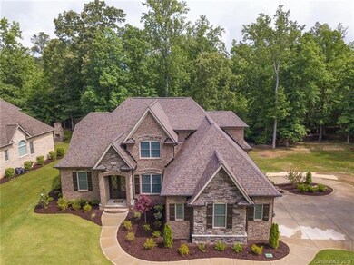 Custom brick home with gorgeous stone accents