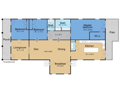1st Floor Plan. Floor plan of 725 Lesseps Street.