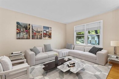 Living room - virtually staged