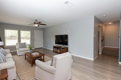 Virtually staged living area