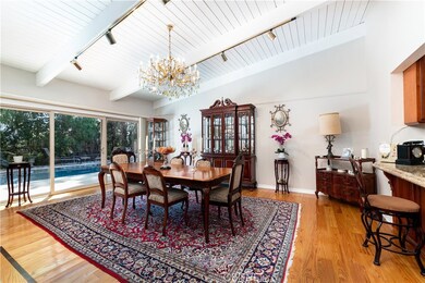 Dining Room with sliding door to the backyard
