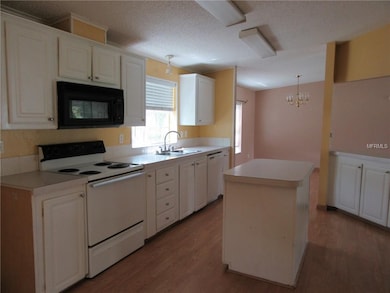 Large window above sink.