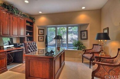Downstairs office with bathroom