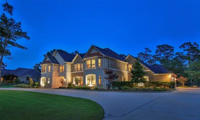 Impressive sunset view of this spacious sprawling house. This exceptional property is complete with all details! Convenient circular driveway for extra guest parking.