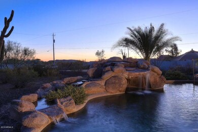 Night-Pool Waterfeature
