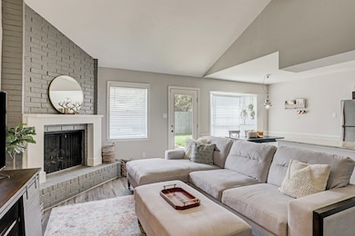 Living room has soft color palette providing a soo