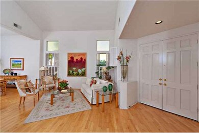 Living Room has vaulted ceilings