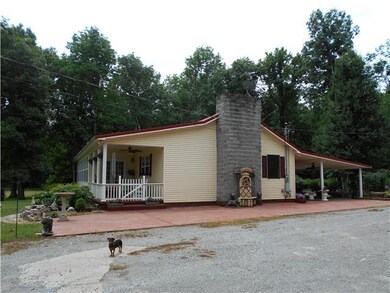 Porches on the front and back of home.