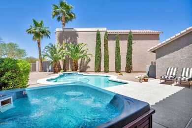 Jacuzzi and pool in courtyard