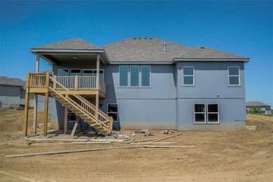 View of the back.  Lower level is walk-out on to c