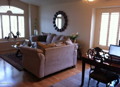 Living and dining areas
