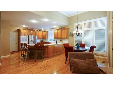 Over sized bar and breakfast nook for comfortable 