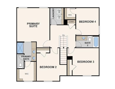 Liberty Hill, Marigold Floorplan, Second