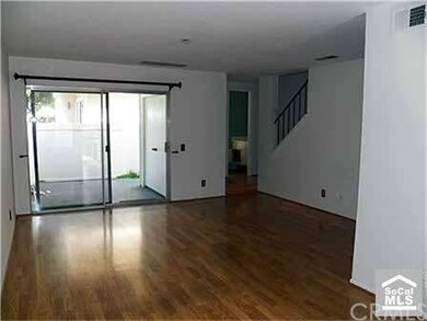 living room with patio
