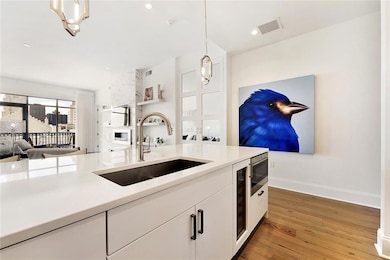 Kitchen: Hanstone, counter-height 