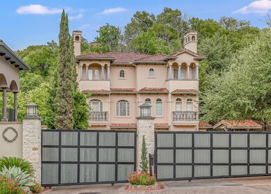 Mediterranean / spanish-style house with fence, s
