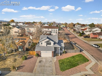 Aerial view of residential area