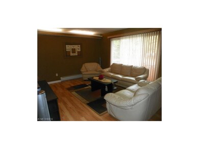 cozy laminate floored living room