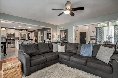 Refreshing lighted ceiling fan.