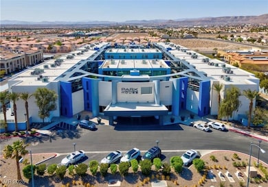 Aerial view of a mountainous background