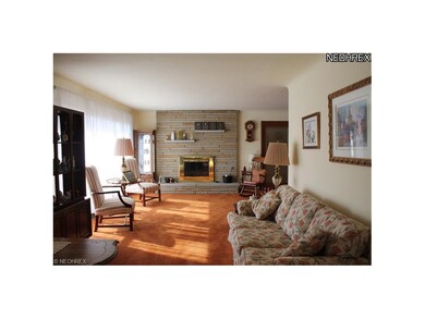 Living room with fireplace