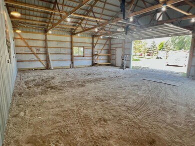 View of the cold storage side of the pole shed.
