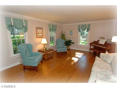 Living Room - Spacious Living Room with Hardwood F