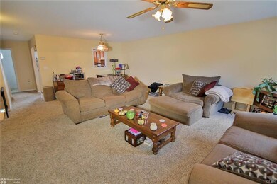 Open concept living/dining room.