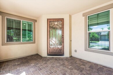 Iron Door Entry with Obscured Glass