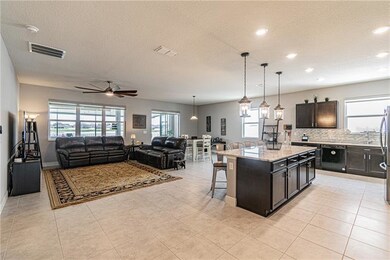 Open concept great room.