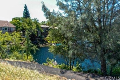 Filtered lake view, walking path.