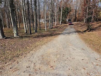 View of street with a wooded view