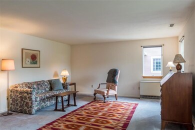The unit boasts large, bright rooms...