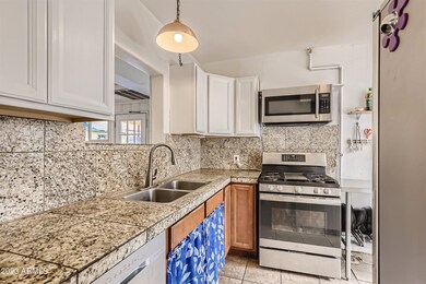 Kitchen with granite countertops