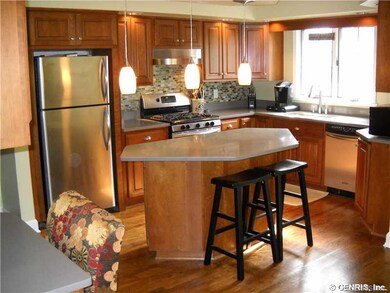 Kitchen. Beautiful look at updated cherry kitchen 