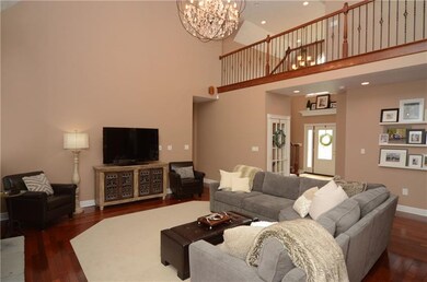 View of Family/Great Room from Breakfast Room. Fir