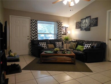 Easy maintenance ceramic tile in great room