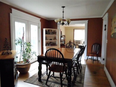 Dining room w atrium doors to side yard