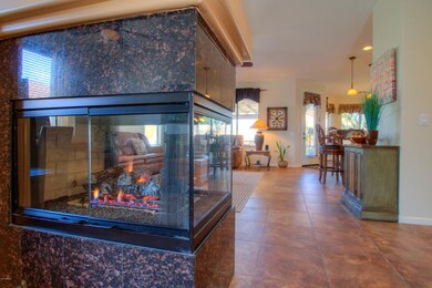 Two way fireplace