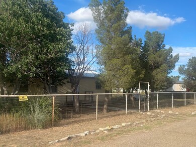 Looking down the property from the side